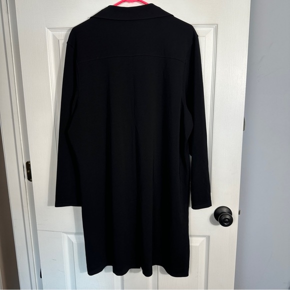 Nordstrom size 1X duster/jacket, button front, knee length, fall - Picture 10 of 11